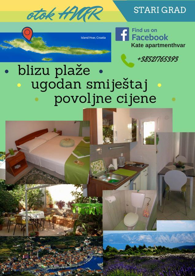 Apartmani Kate Stari Grad  Bagian luar foto